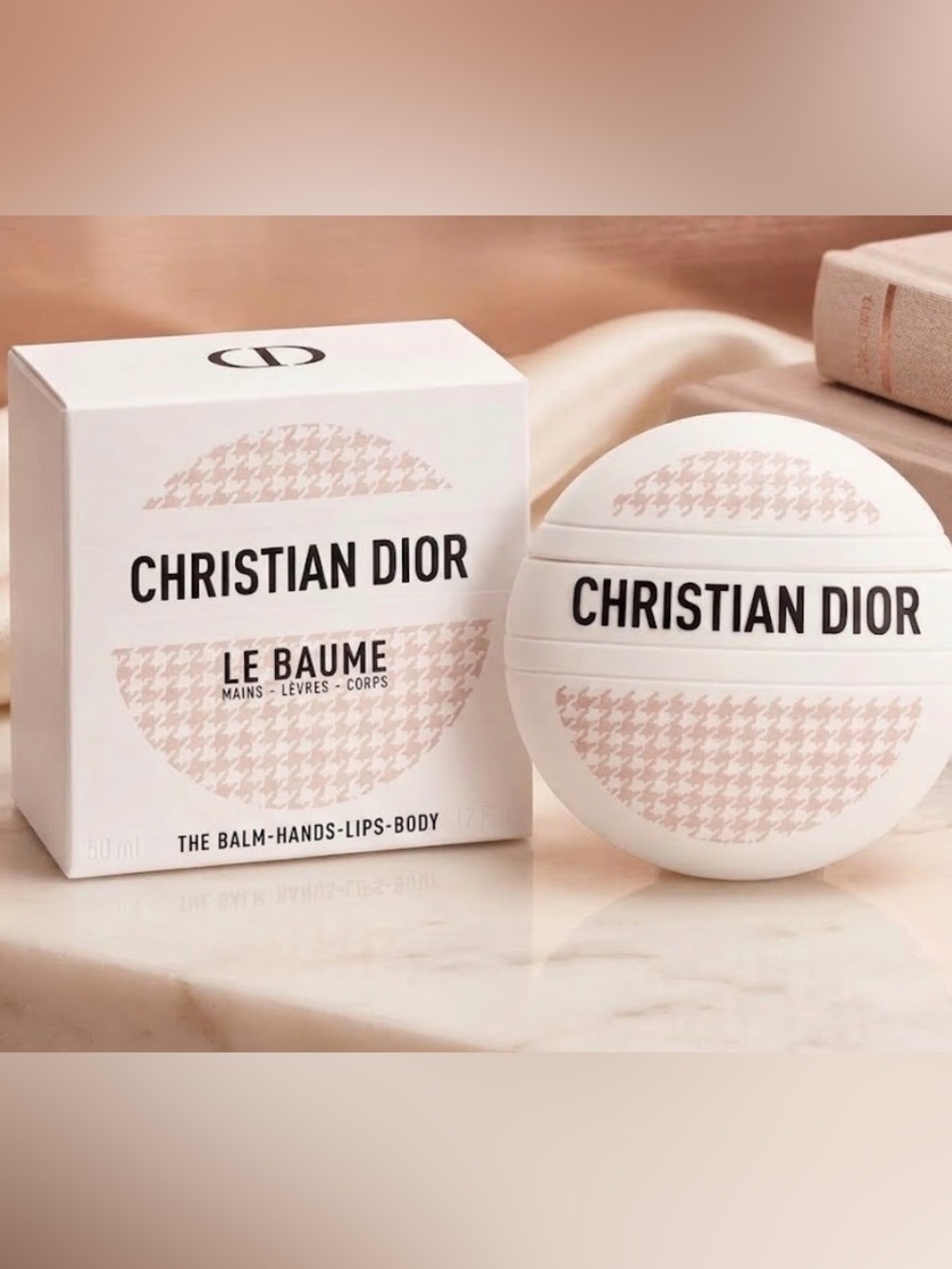 Dior Le Baume Pink Houndstooth 50ml – Limited Edition Hand & Lip Balm
